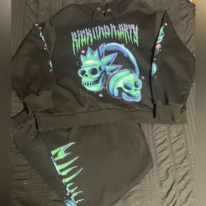 Dolls Kill x Rick And Morty Hoodie & Sweatpants